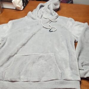 Soft Plush Women's Hoodie in Light Gray